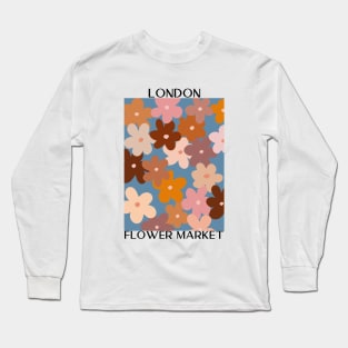 Abstract Flower Market Illustration 15 Long Sleeve T-Shirt